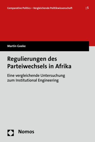 Cover for Goeke · Regulierungen des Parteiwechsels (Book) (2015)