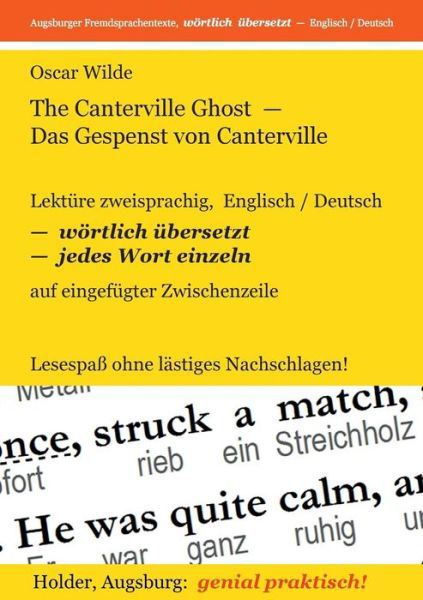 Cover for Oscar Wilde · The Canterville Ghost - Das Gespenst Von Canterville (Paperback Book) (2013)