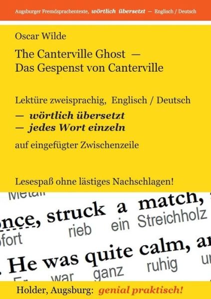 Cover for Oscar Wilde · The Canterville Ghost - Das Gespenst Von Canterville (Paperback Bog) (2013)