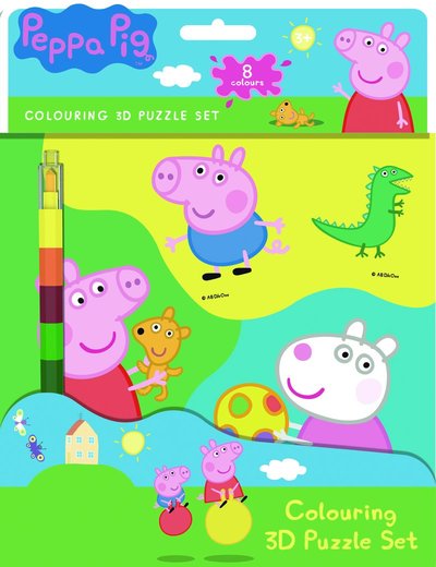 Cover for Peppa Pig - Colouring 3D Puzzle set (MERCH) (2021)