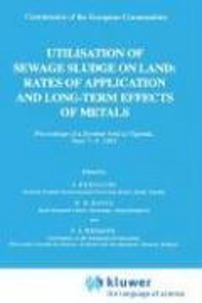 Cover for R D Davis · Utilization of Sewage Sludge on Land: Rates of Application and Long-Term Effects of Metals (Innbunden bok) [1983 edition] (1983)