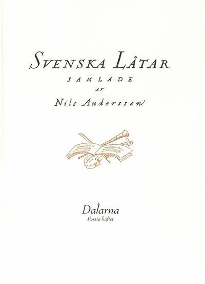 Cover for Nils Andersson · Svenska låtar Dalarna, Första häftet (Bog) (2019)