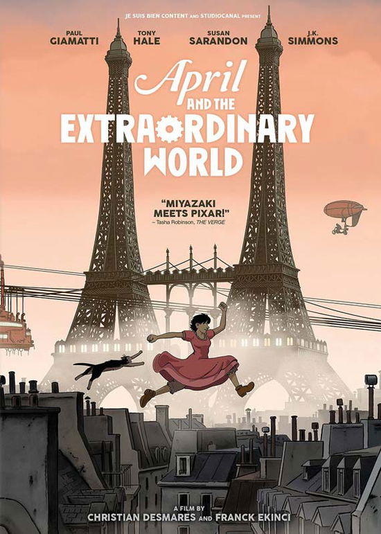 Cover for April &amp; the Extraordinary World (DVD) (2016)