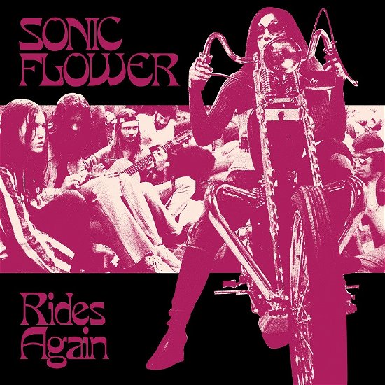 Sonic Flower · Rides Again (Striped White / Black / Pink Vinyl) (LP) (2023)