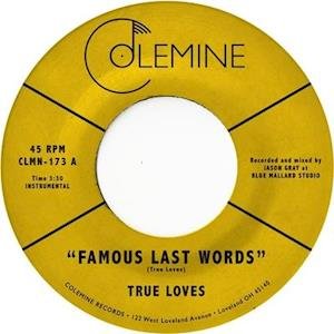 Cover for True Loves · Famous Last Words (7&quot;) (2019)