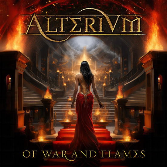 Cover for Alterium · Of War And Flames (Gold Vinyl) (LP) [Limited edition] (2024)