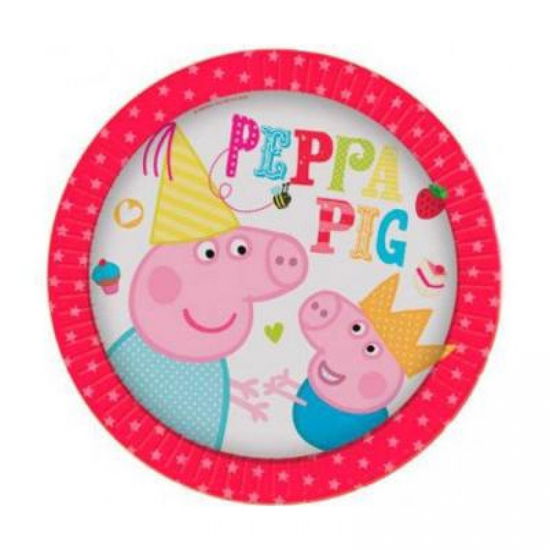 Party Time - 8 Piatti 18 Cm - Peppa Pig - Merchandise -  - 5015116300017 - 