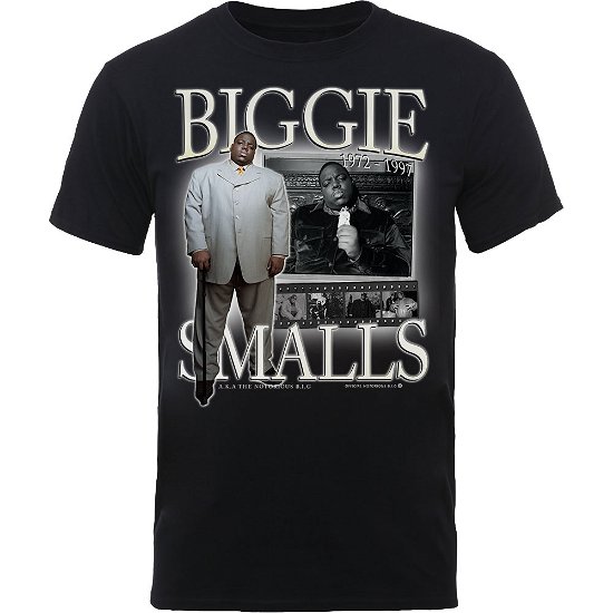 Biggie Smalls Unisex T-Shirt: Smalls Suited - Biggie Smalls - Produtos - Brands In Ltd - 5056170617017 - 