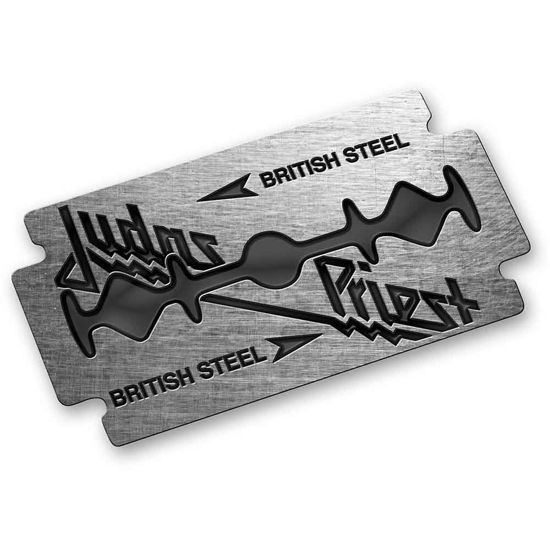 Judas Priest Pin Badge: British Steel (Enamel In-Fill) - Judas Priest - Merchandise -  - 5056365705017 - 