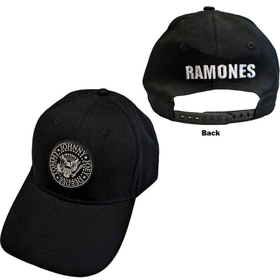 Cover for Ramones · Ramones Unisex Baseball Cap: Presidential Seal (TØJ) [Black - Unisex edition]