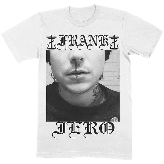 Cover for Frank Iero · Frank Iero Unisex T-Shirt: Nose Bleed (White) (T-shirt) [size M] [White - Unisex edition] (2020)