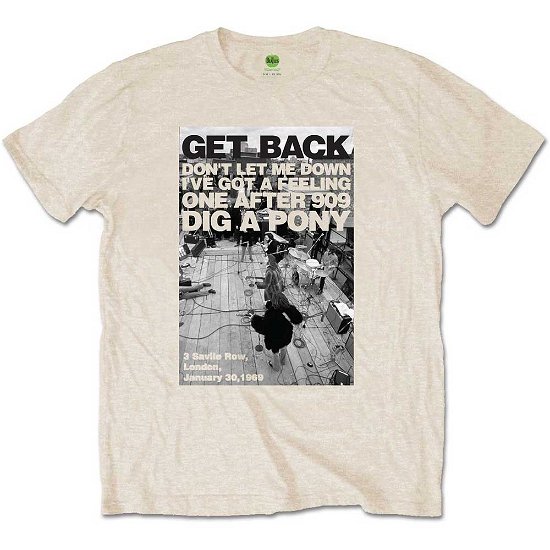 The Beatles Unisex T-Shirt: Rooftop Shot - The Beatles - Merchandise -  - 5056561006017 - 