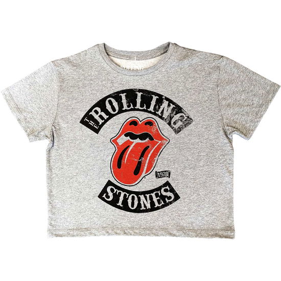 The Rolling Stones Ladies Crop Top: Tour '78 - The Rolling Stones - Produtos -  - 5056561080017 - 