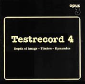 Cover for Testrecord 4: Depth of Image / Various (LP) [180 gram edition] (2009)