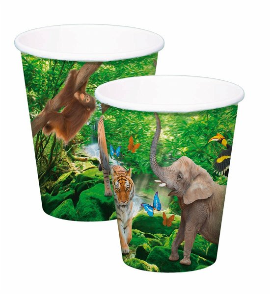 Cover for Beker Safari Party 250ml/8stk (Spielzeug)