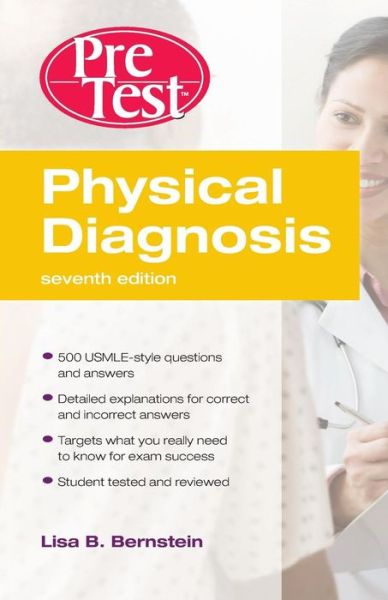 Cover for Lisa Bernstein · Physical Diagnosis PreTest Self Assessment and Review, Seventh Edition (Paperback Book) (2010)