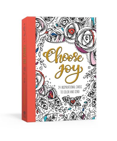 Cover for Ink &amp; Willow · Choose Joy Postcard Book: 24 Inspirational Cards to Color and Send (Book) (2022)