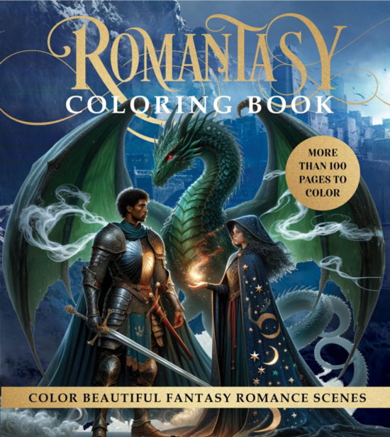 Cover for Editors of Chartwell Books · Romantasy Coloring Book: Color Beautiful Fantasy Romance Scenes (Paperback Book) (2024)