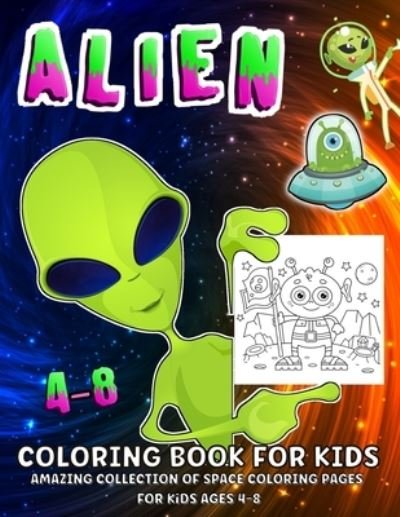 Cover for Margaret Cashien Barry · Space And Aliens Coloring Book (Paperback Book) (2021)