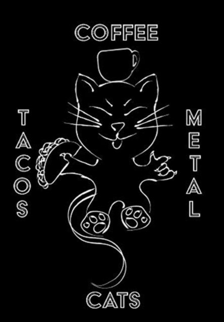 Cover for Mantablast · Cats Coffee Tacos Metal - Blank Sketchbook (Gebundenes Buch) (2020)