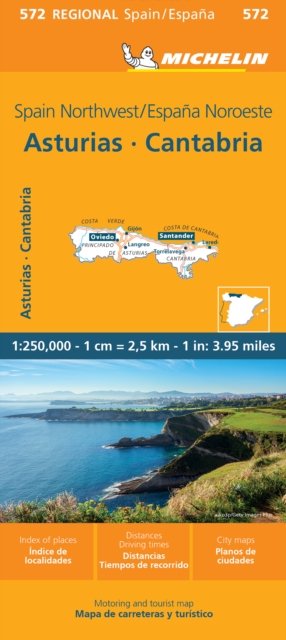 Cover for Michelin · Asturias Cantabria - Michelin Regional Map 572: Map (Landkart) (2024)