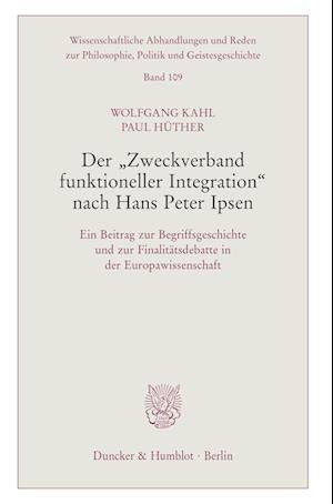 Cover for Paul Hüther · Der Zweckverband Funktioneller Integration Nach Hans Peter Ipsen (Paperback Book) (2023)