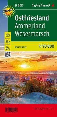 Cover for Ostfriesland, Ammerland, Wesermarsch, adventure guide 1:170,000 (Landkarten) (2023)