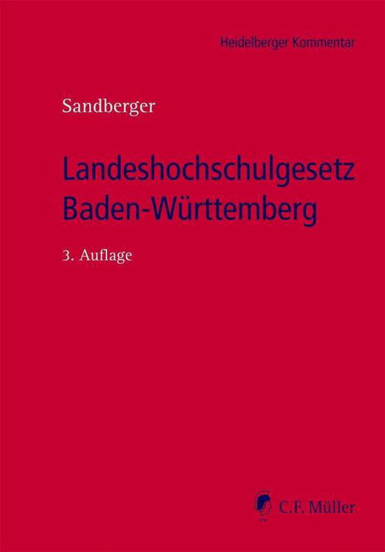 Cover for Sandberger · Landeshochschulgesetz Baden- (N/A)