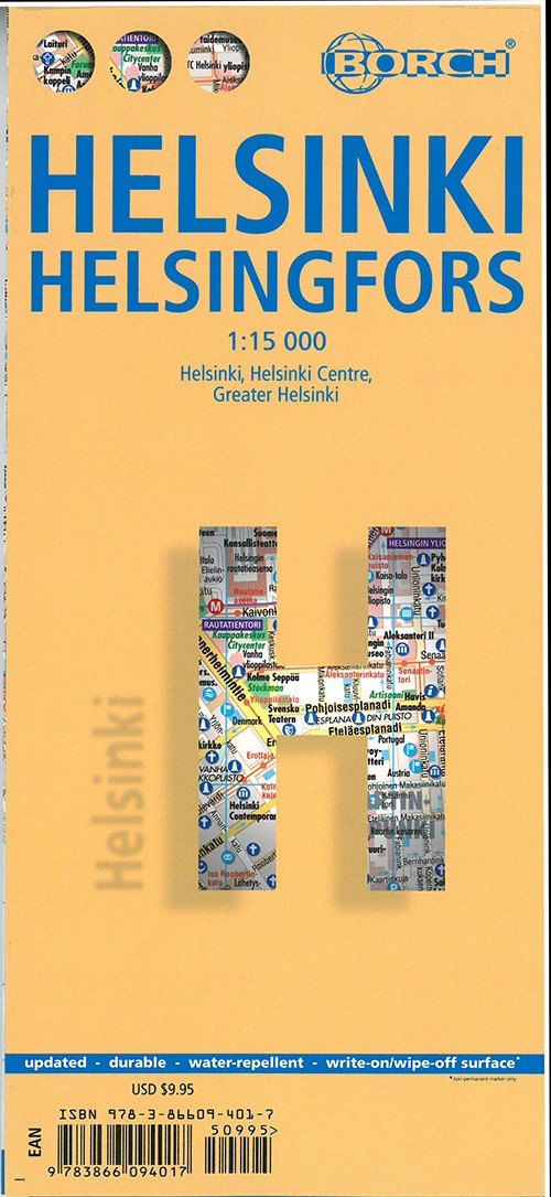 Cover for Borch GmbH · Helsinki - Helsingfors (lamineret), Borch Map (Drucksachen) (2018)