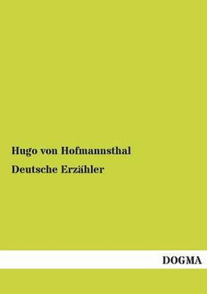 Cover for Hugo Von Hofmannsthal · Deutsche Erzahler (Taschenbuch) (2013)