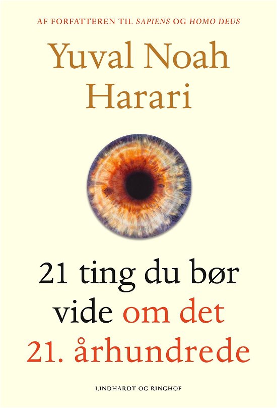 Cover for Yuval Noah Harari · 21 ting du bør vide om det 21. århundrede (Sewn Spine Book) [1.º edición] (2018)