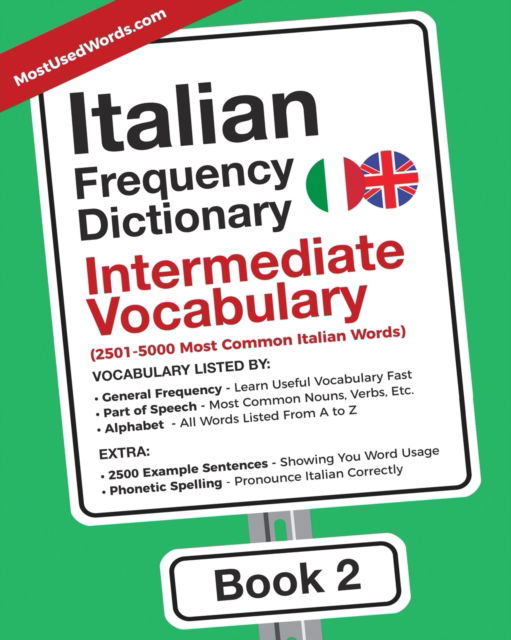 Cover for Mostusedwords · Italian Frequency Dictionary - Intermediate Vocabulary (Paperback Book) (2017)