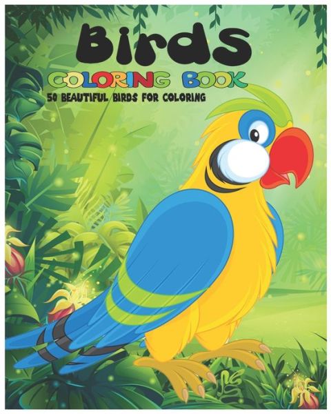 Cover for Karbooks · Birds Coloring Book, 50 beautiful Birds for Coloring (Paperback Book) (2020)