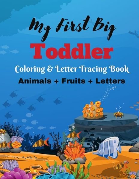 Cover for Odhommo Publications · Animal &amp; Fruit Coloring &amp; Letter Tracing Book: Funny Animals, Fruits Coloring Book with Letter tracing for Girls and Boys Ages 3-8, Kids &amp; Toddlers Children Activity Book for Kindergarten and Preschools, Early Learning Educational Books (Paperback Bog) (2021)