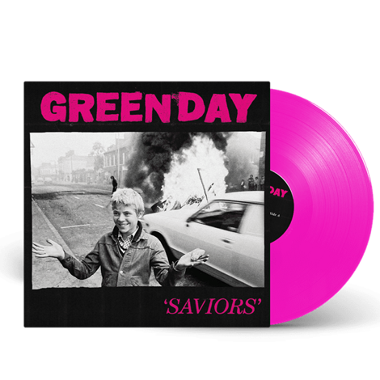 Cover for Green Day · Saviors (LP) [Limited Neon Pink Vinyl edition] (2024)