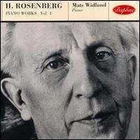 Cover for Hilding Rosenberg · Piano Works 1 (CD) (1999)