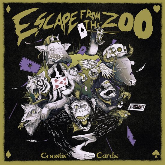 Cover for Escape from the Zoo · Countin’ Cards (LP) (2022)