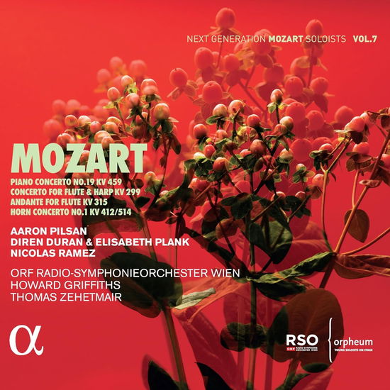 Mozart: Piano Concerto No. 19 Kv 459 - Concerto For Flute & Harp Kv 299 - Andante For Flute Kv 315 - Horn Concerto No. 1 Kv 412/514 - Orf Radio-symphonieorchester Wien / Howard Griffiths / Thomas Zehetmair / Aaron Pilsan / Nicolas Ramez / Diren Duran / Elisabeth Plank - Music - ALPHA CLASSICS - 3701624510018 - November 17, 2023