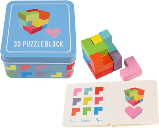 Wooden 3D puzzle in a tin -  - Books - REX LONDON - 5027455434018 - June 23, 2023