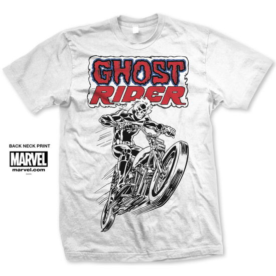 Cover for Marvel Comics · Marvel: Ghost Rider Bianco (T-Shirt Unisex Tg. S) (N/A) [size S] [White - Unisex edition]