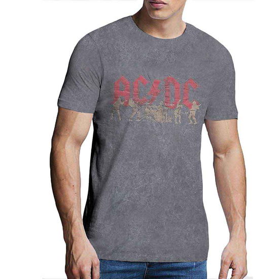 AC/DC Unisex T-Shirt: Vintage Silhouettes (Wash Collection) - AC/DC - Merchandise -  - 5056561012018 - 