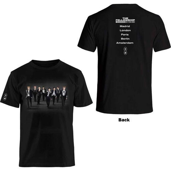 ATEEZ Unisex T-Shirt: Fellowship Tour Euro Photo (Back Print & Ex-Tour) - Ateez - Merchandise - KQ Ent. - 5056561054018 - October 7, 2022