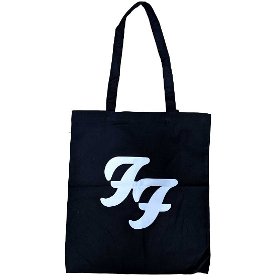 Foo Fighters Tote Bag: White FF (Ex-Tour) - Foo Fighters - Koopwaar -  - 5056561067018 - 