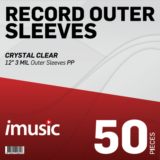 Cover for iMusic Sleeves · 50 x 12&quot; PP Crystal Clear Outer Sleeves (80 Micron) (OUTER SLEEVES) (2024)