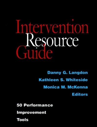 Cover for DG Langdon · Intervention Resource Guide: 50 Performance Improvement Tools (Pocketbok) (1999)