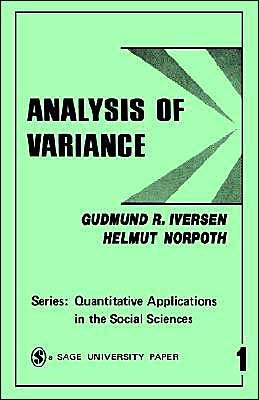 Cover for Gudmund R. Iversen · Analysis of Variance - Quantitative Applications in the Social Sciences (Pocketbok) [2nd Ed. edition] (1987)