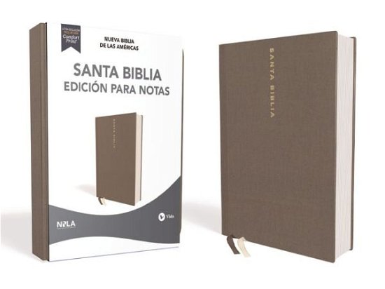 Cover for NBLA-Nueva Biblia de Las Americas NBLA-Nueva Biblia de Las Americas · NBLA Santa Biblia Edicion para Notas, Tapa Dura / Tela, Gris, Letra Roja (Hardcover bog) (2020)