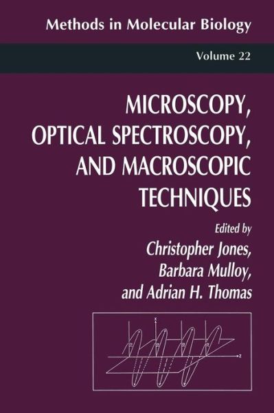 Cover for Christopher Jones · Microscopy, Optical Spectroscopy, and Macroscopic Techniques - Methods in Molecular Biology (Paperback Book) [1994 edition] (2013)