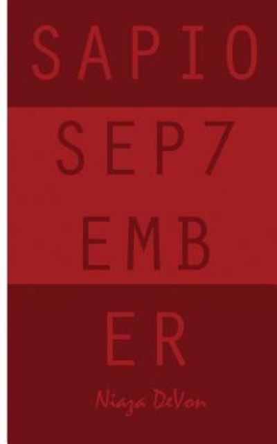 Cover for Niaza Devon · Sapiosep7ember (Paperback Book) (2016)