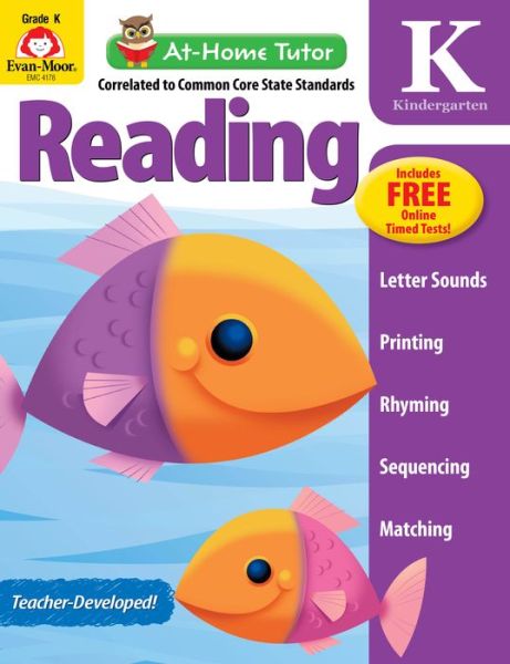 Cover for Evan-Moor Educational Publishers · At Home Tutor Reading, Grade K (Paperback Book) (2014)